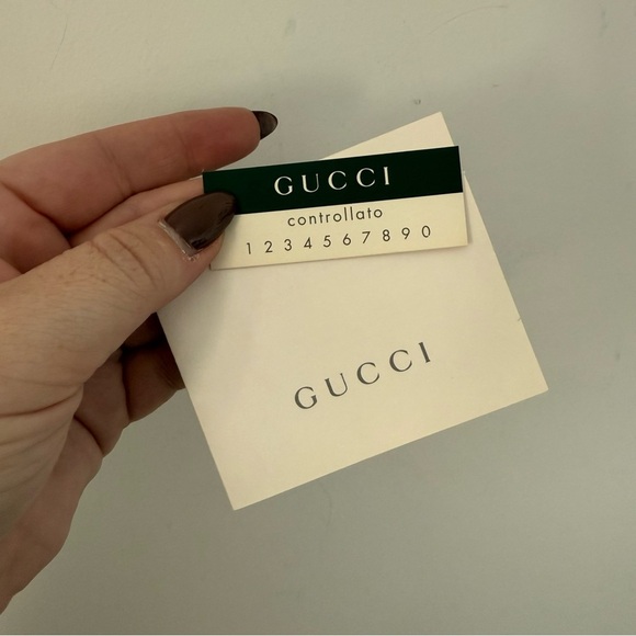 Vintage Gucci taupe grey leather bamboo handle tote bag with matching pouch - Picture 13 of 16